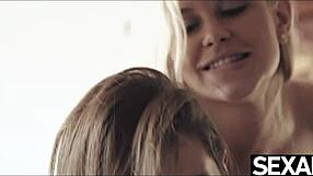 Sexy Girlfriends Scissor Passionately In Hot Lesbian 69