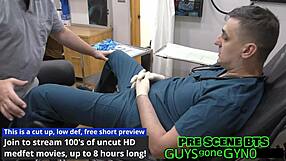 Canadian nurse dominates patient's penis in hospital bondage