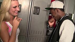 Lucky Dude Devours Tiny Shaved Pussy Then She Sucks Clean