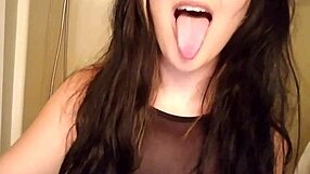 Goth Girl Gulps Down Streams of Hot Pee in Fetish Play