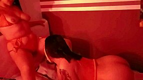 Hot lesbians finger lick orgasm in lingerie muff diving frenzy!