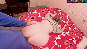 oh damn ass up stepmom spreads wide for stepson creampie in her wet pussy!