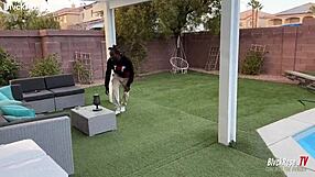 While working from home, caught neighbor's husband peeping my garden ass?