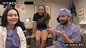 Stefania Mafra's Gaping Pussy Toys and Cum on Nurse Shift!