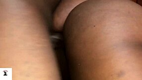 hey stepmom massages african stepson's monster black cock