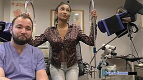 dr tampa gives miss mars humiliating latex physical backstage at tampa university