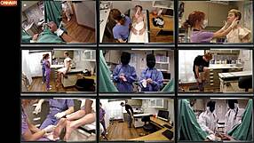 Canadian nurse dominates patient's penis in hospital bondage