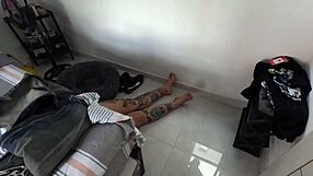 colombian maid's big chubby ass bent over in see-through while i secretly film doggystyle