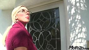 horny stepmom with big tits deepthroats monster cock before rough facial cumshot