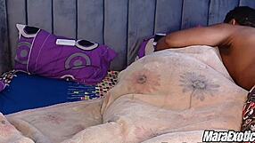 Amateur Black Couple's Early Morning Sensual Pussy Ride and Moaning