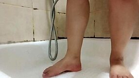 Feet lovers crave this chubby Asian's barefoot fetish tease!