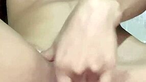 Petite solo teen craves big cock in tight pussy underwear