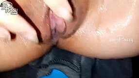 Amateur Girl Fingers Dripping Wet Pussy Close Up Solo