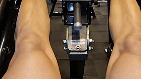 met this blonde with swollen pussy at gym, now she's gaping for my cock