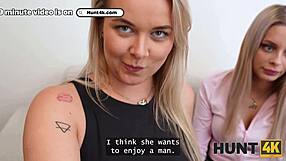 hunt4k picks up czech bisexuals in tram for bed threesome fun