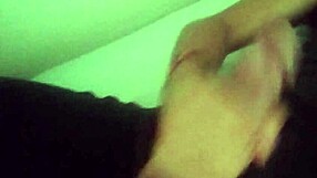 I'm moaning hard jerking my big cock in black pants after work till cum