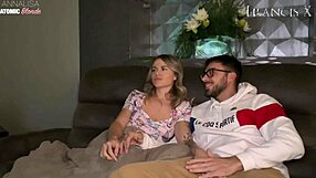 Blonde italian slut rims ass then gulps down deepthroat cum mouthful from huge cock