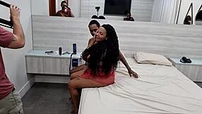 Behind Scenes BBW Kelly Campos' First Time Swallows Huge Interracial Loads