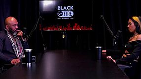 Whoa! Morena stripper flashes huge tits in sheer red then picks her rider - Nick Niquita!