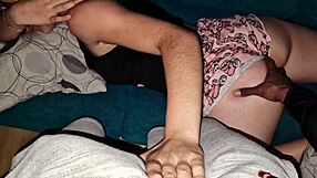 Petite Latina Teen Rides BF's Buddy's Huge Cock Post Party Creampie