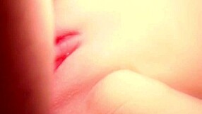 Double Penetration Stretches Cute Fuck Doll's Shaved Big Pussy Close Up with Toys