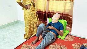 desi bhabhi in saree shares romantic moments with husband