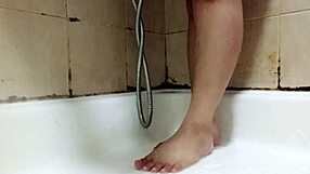Feet lovers crave this chubby Asian's barefoot fetish tease!