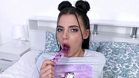 Sofi Li's round ass gaped balls deep by monster cock cumshot