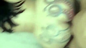 my big tattooed ass bounces on neighbor's penis outdoors filling shaved vagina with hot milk cum