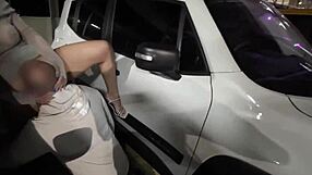 cuck watches karenkiss suck valet in party lot!