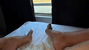 amazing how i finger my big juicy colombian pussy by the window as neighbors watch me orgasm