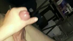 casper's monster cock erupts in explosive handjob cumshot orgasm