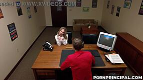 Anya Olsen fucks principal Ryan McLane as horny stepmom