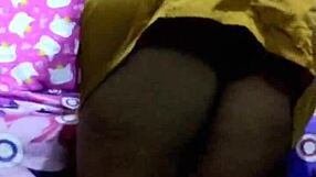 Massive Dildo Pounds Big Ass in Miniskirt