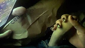 kicked out of cinema for sucking friend's huge cock then brazilian orgy with ass worship creampie fisting