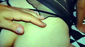 her stockings ripped wide no mercy as she rides cock close up
