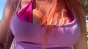 Artemisia Love's Huge Tits Exposed Publicly Outdoors