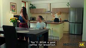 MOMMY4K BLONDE COUGAR TEMPTS BOY WHICH PUSSY TASTES SWEETER?