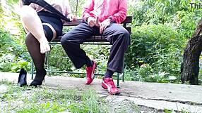 omg my mother-in-law goes wild when i blast cum on her nylons