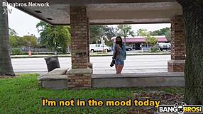 Latina with hairy beaver and small tits does blowjob for cash creampie