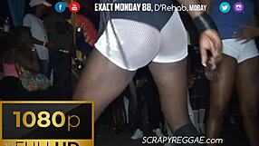 Heart racing as sexy Caribbean ladies skin out topless at wild dancehall party