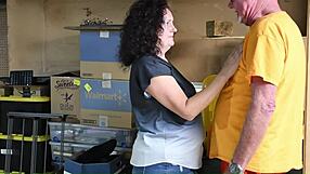 Ali Allure fires employee then bends over for creampie doggystyle blowjob pounding