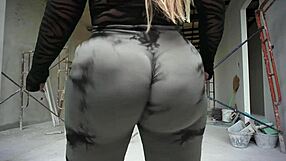 Big Ass Stepmom Bounces Massive Booty Hard In Yoga Pants