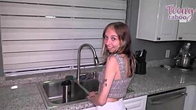 Gorgeous breezy bri tempts stepdad seth with her welcoming warmth inside