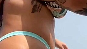 beach african hunk oils my swollen pussy lips?