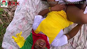 Passionate African Santa Fucks Friend's Horny Stepdaughter