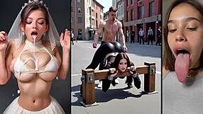 Cum blasts hit pregnant oiled beauty's face slow jam