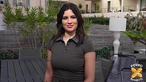 laury hot french milf slut lifted high by two strong hung guys