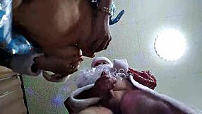 Fucking Aimee Santa Claus Cock Doggystyle Close-Up Intense