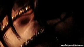 Indian brunette teases in nude forbidden erotic dance ritual